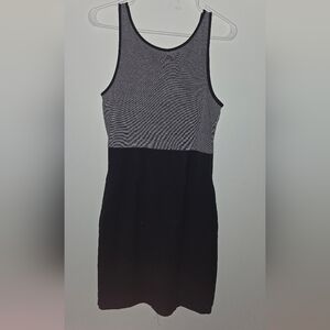 Black and White Striped Dress Smartwool Size Small S